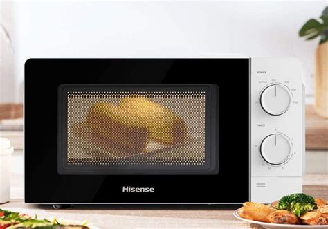 HISENSE H20MOWS10 20L Microwave; Mechanical knob control; Without grill function; Matte black design; White painted cavity; 6 microwave power levels; 35mins cooking timer; Defrost function; Door safety lock; Cooking end signal